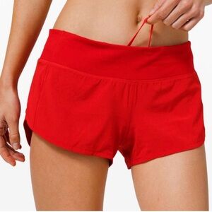 Speed Up lululemon athletica Red Women's Athletic Shorts